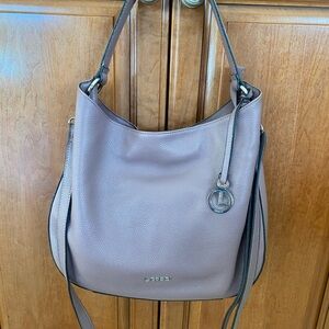 L CREDI Munich Leather Hobo Bag